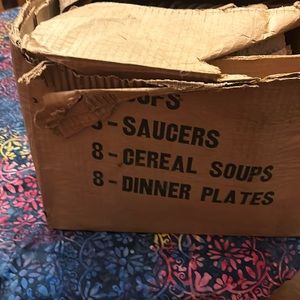 Vintage onion design service for 8 in original box